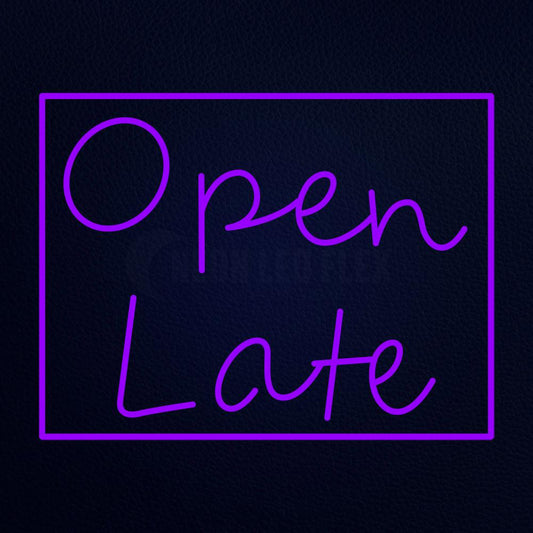 Open Late Neon Flex Sign