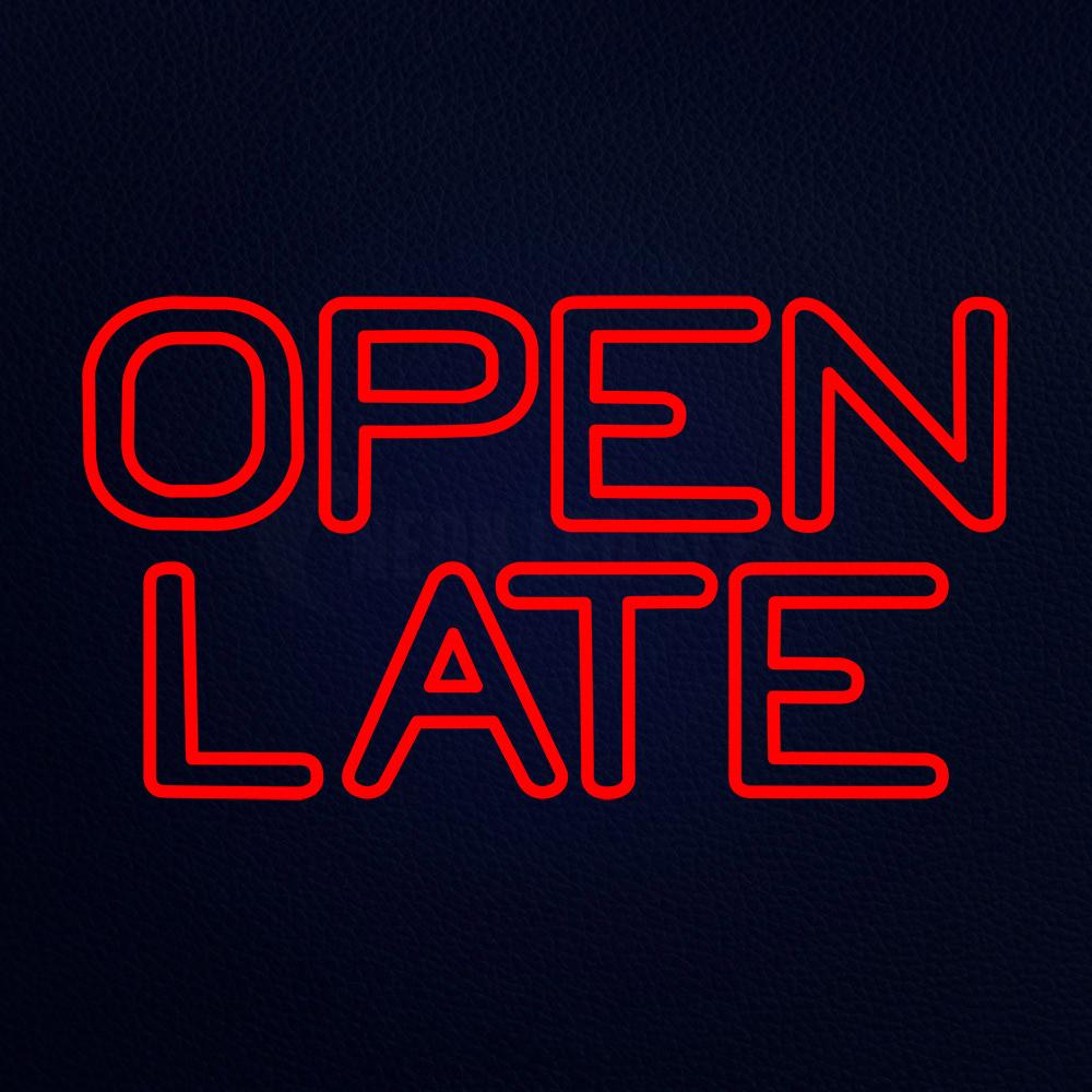 Open Late Neon Sign – NEON-LEDFLEX