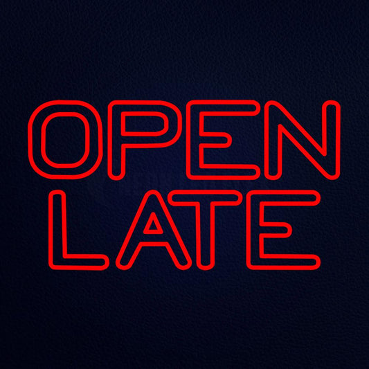 Open Late Neon Flex Sign