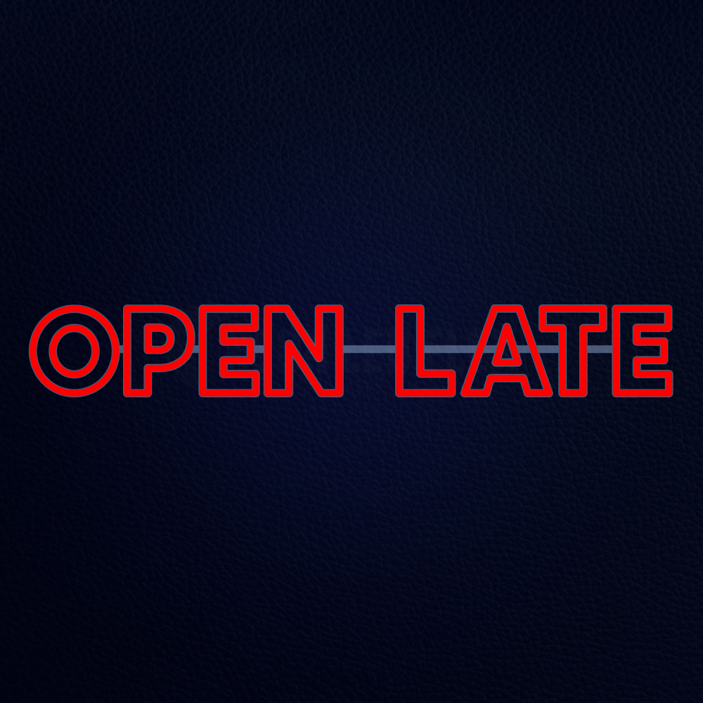 Open Late Letter Cut Neon LED Sign
