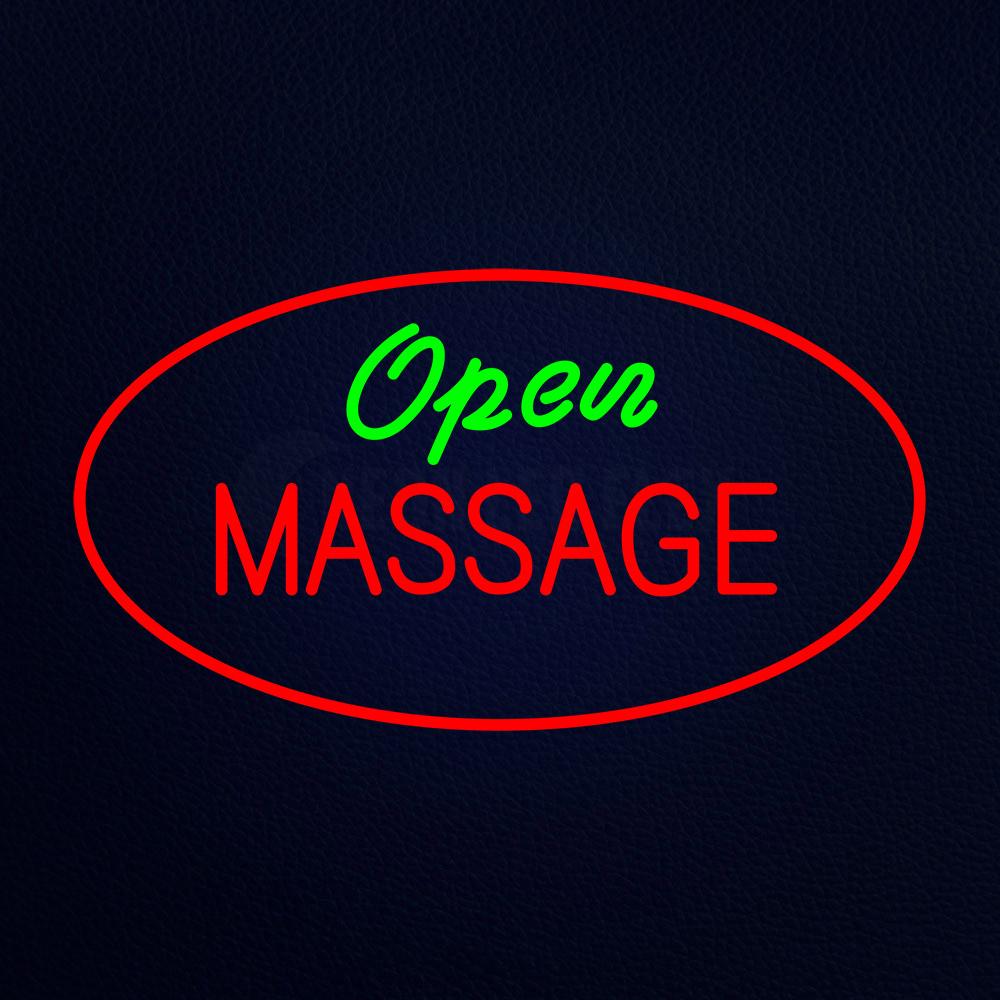 Open Massage Red Neon Flex Sign