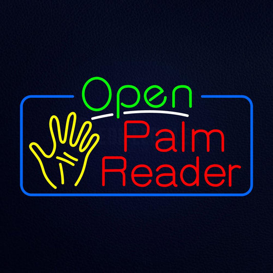 Open Palm Reader Neon Flex Sign