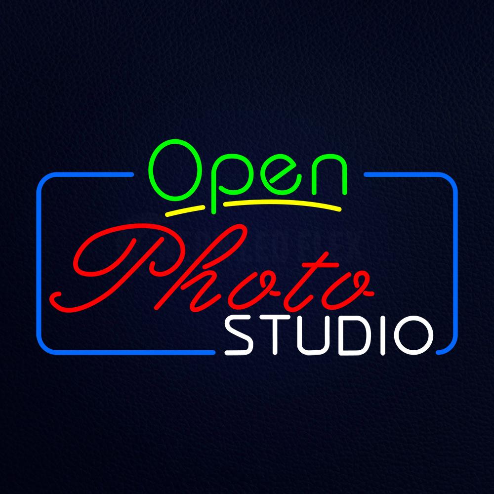 Open Photo Studio Neon Flex Sign