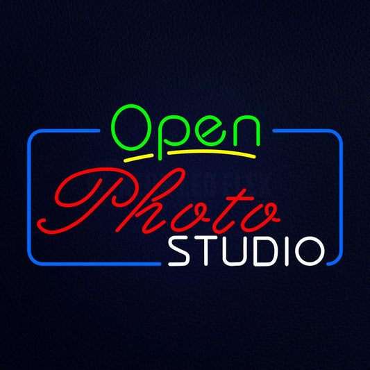 Open Photo Studio Neon Flex Sign