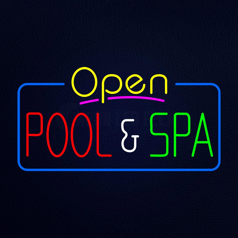 Open Pool and Spa Neon Flex Sign