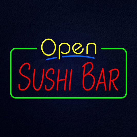 Open Sushi Bar Neon Flex Sign