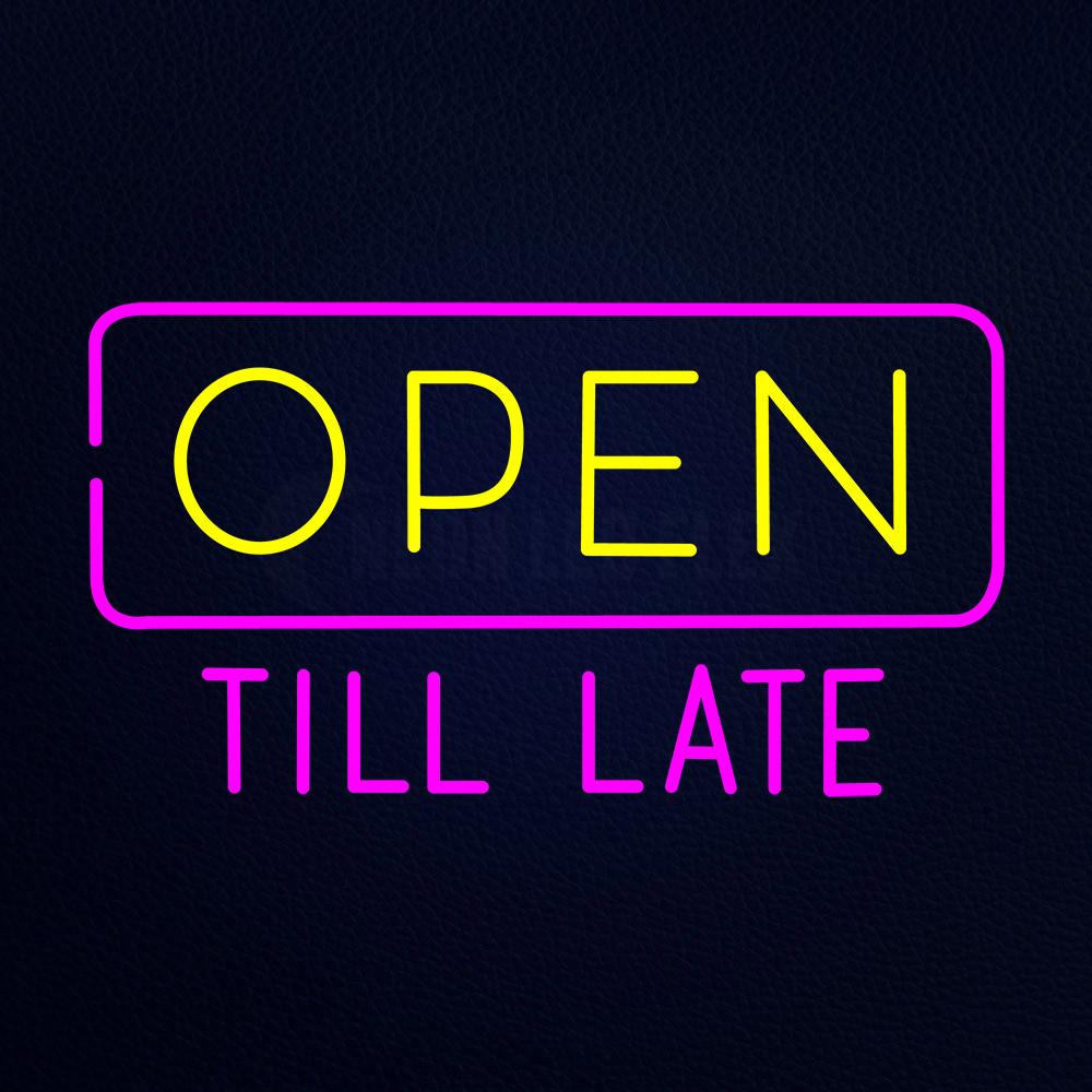 Open Till Late Neon Flex Sign