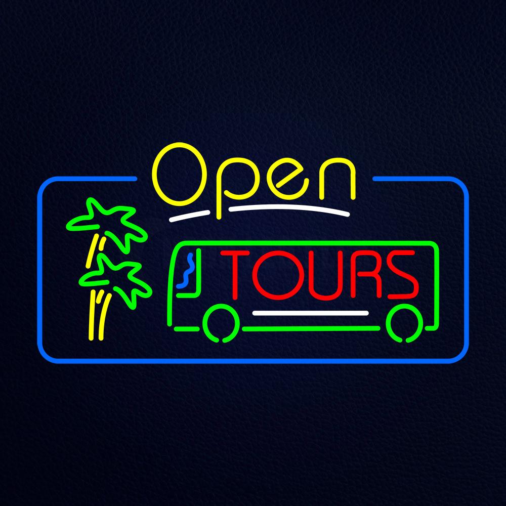 Open Tours Neon Flex Sign