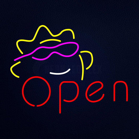 Open W Sun Logo Neon Flex Sign