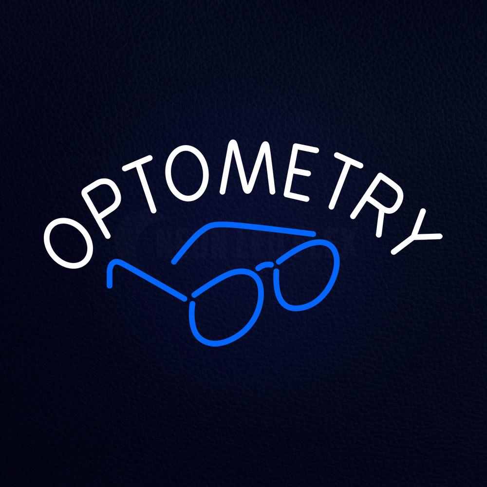 Optometry With Glass Logo Neon Sign – NEON-LEDFLEX