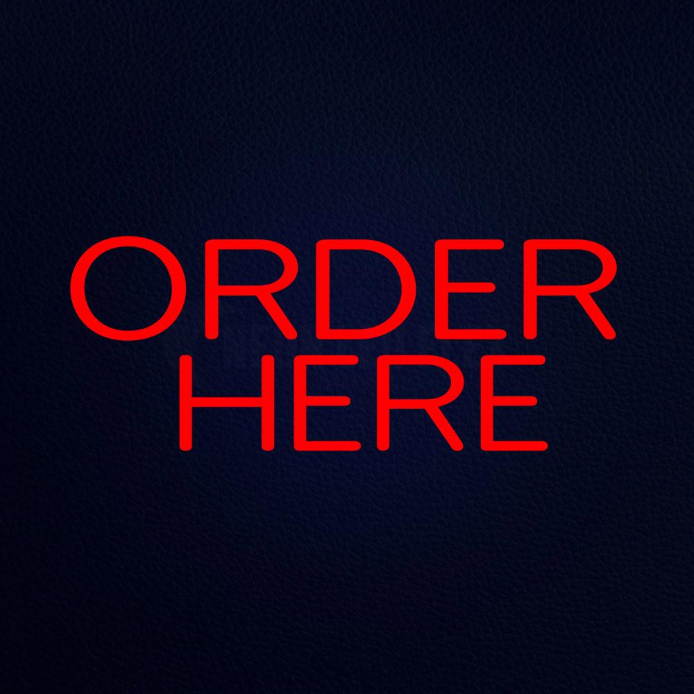 Order Here Catering Neon Flex Sign