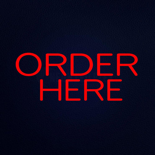 Order Here Catering Neon Flex Sign