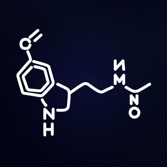 Origanic Chemistry Melatonin Momecule Neon Flex Sign