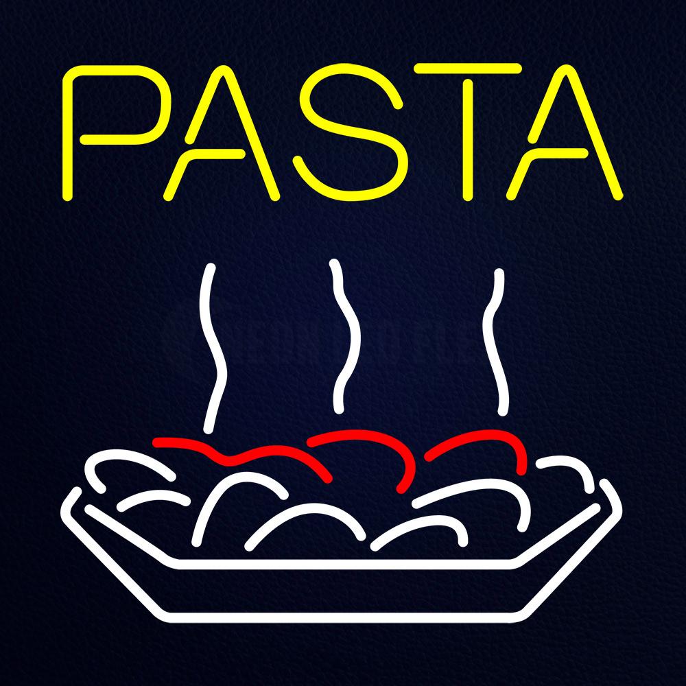 Pasta With Neon Flex Sign