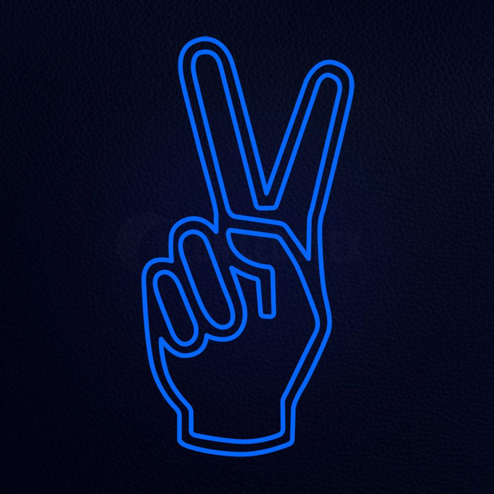 Peace Icon Logo Neon Flex Sign