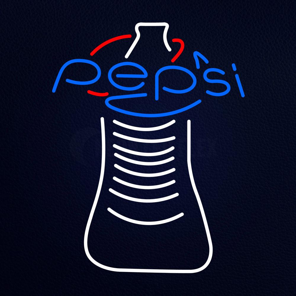 Pepsi Logo With Bottle Neon Flex Sign