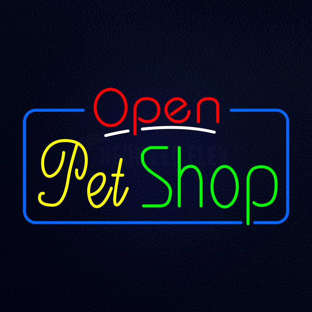 Pet Shop Open Neon Flex Sign