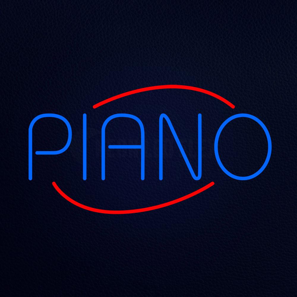 Piano Flashing Neon Flex Sign