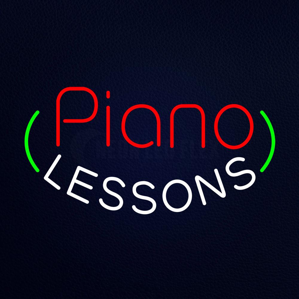 Piano Lessons Neon Flex Sign