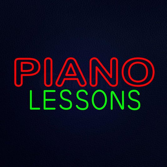 Piano Lessons Neon Flex Sign