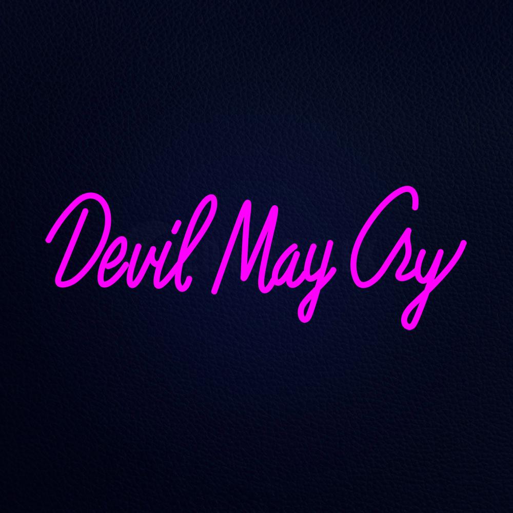 Pink Devil May Cry Neon Flex Sign