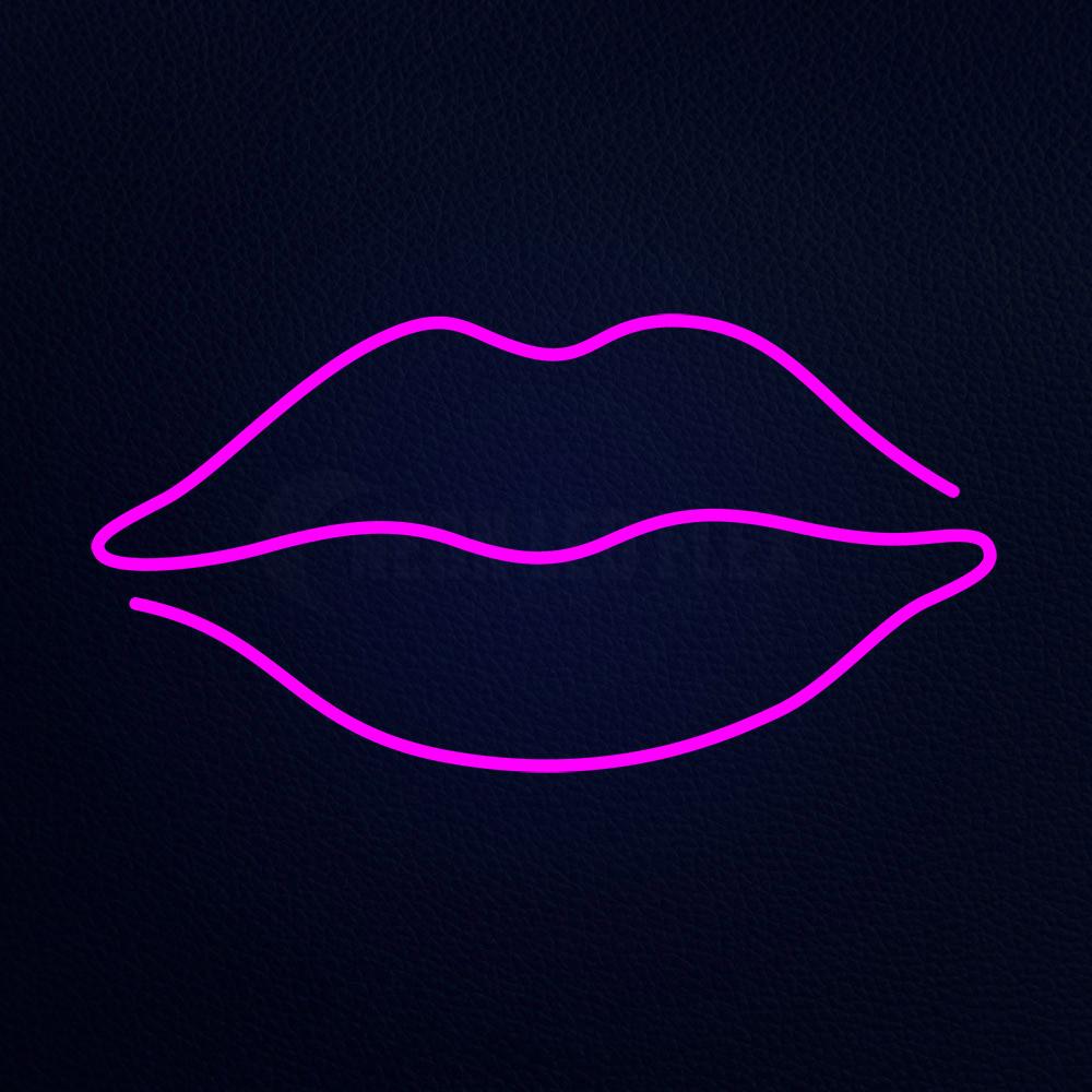 Pink Lip Neon Flex Sign