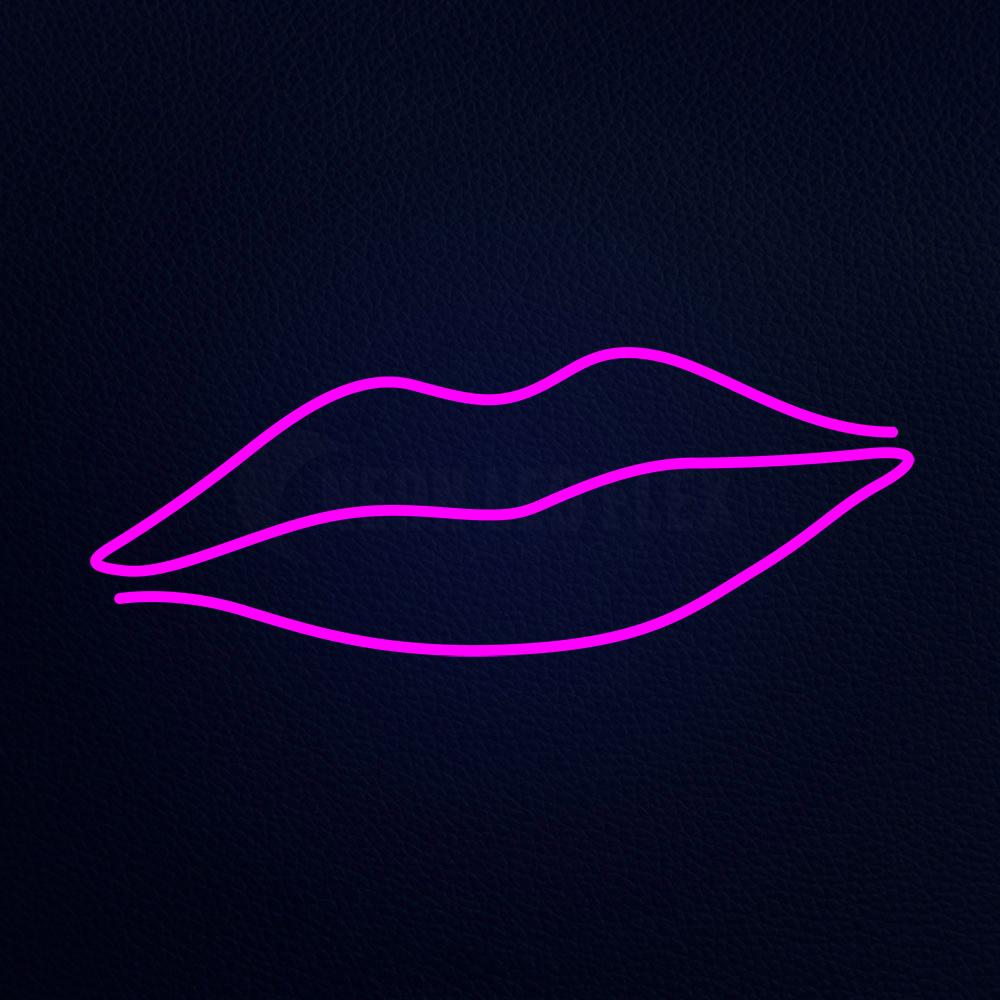 Pink Lip Neon Flex Sign