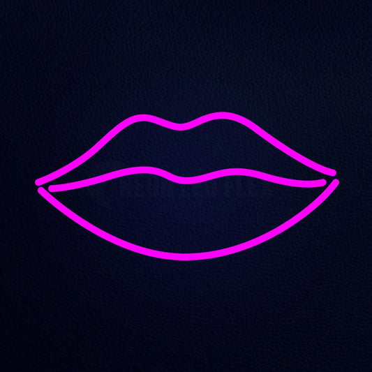 Pink Lips Kiss Neon Flex Sign