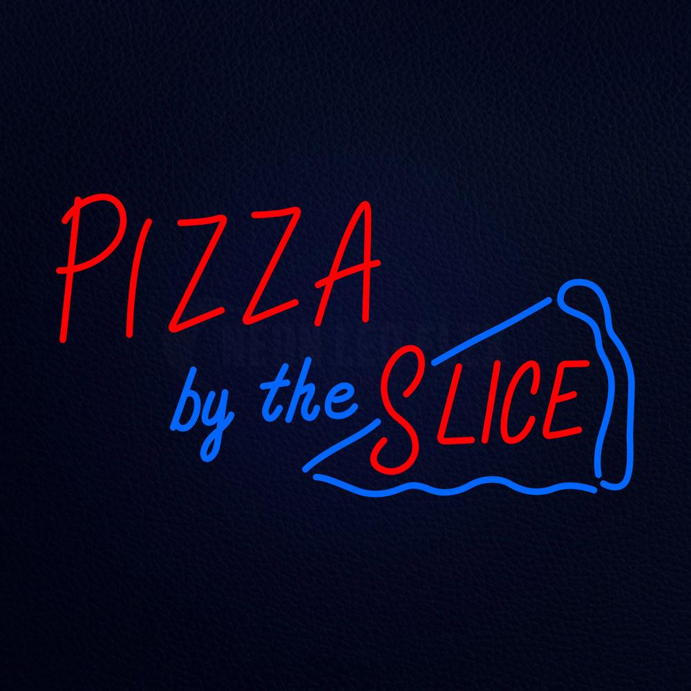 Pizza by the Slise Neon Flex Sign