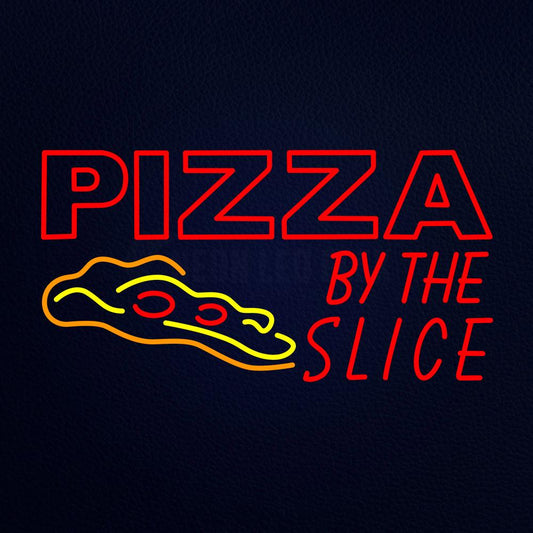 Pizza by the Slise Neon Flex Sign