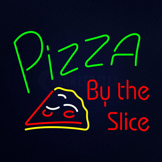 Pizza by the Slise Neon Flex Sign