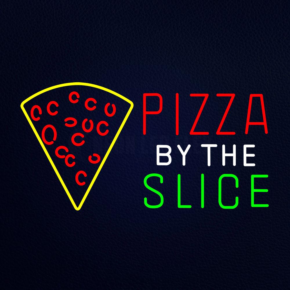 Pizza by the Slise Neon Flex Sign