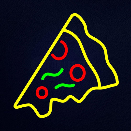 Pizza Emoji Neon Flex Sign