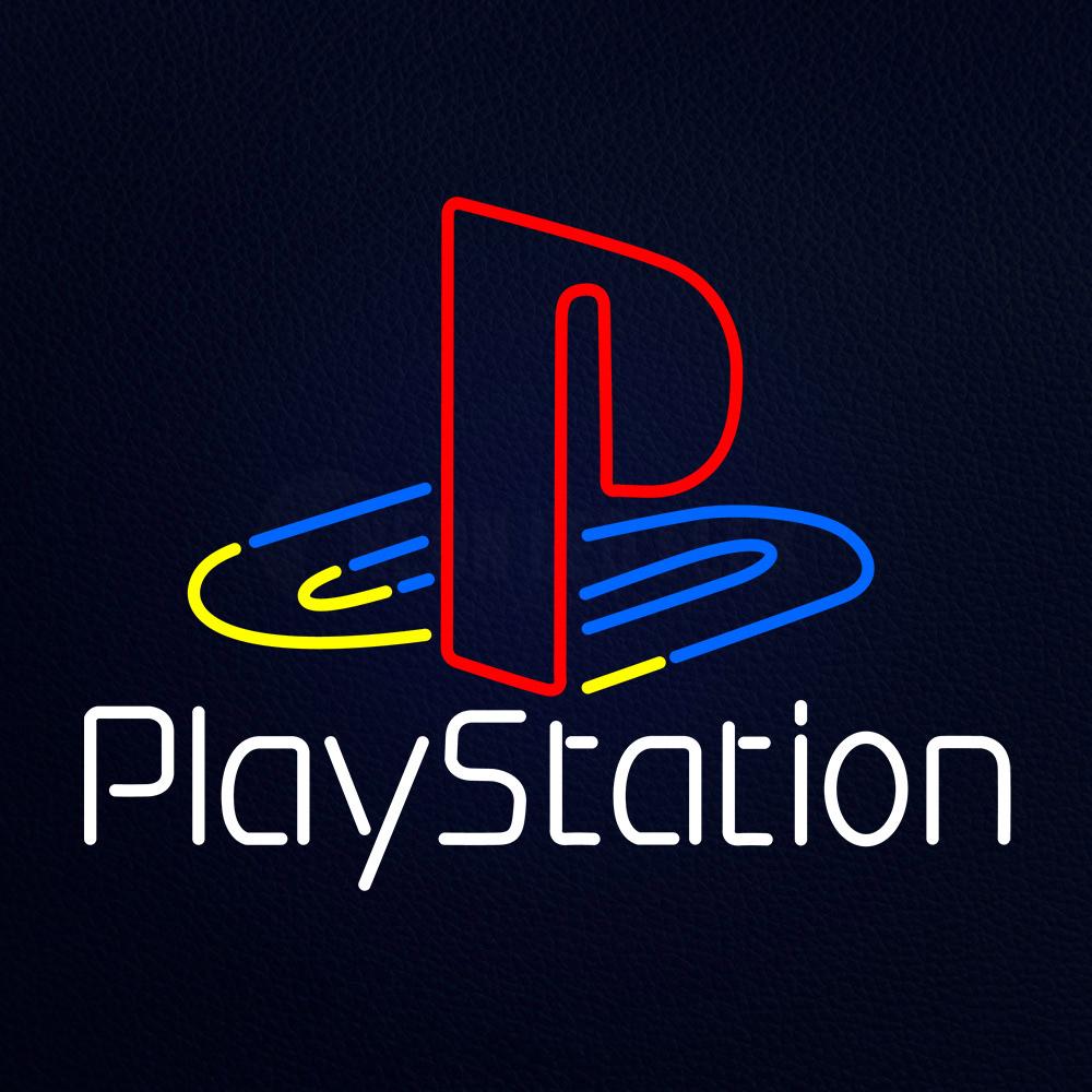 Playstation White Neon Flex Sign