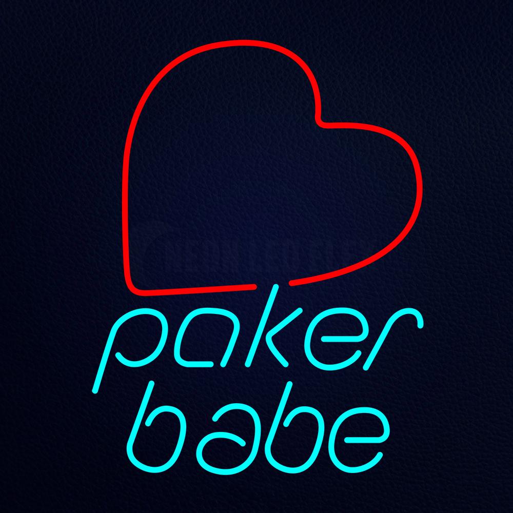 Poker Babe Neon Flex Sign