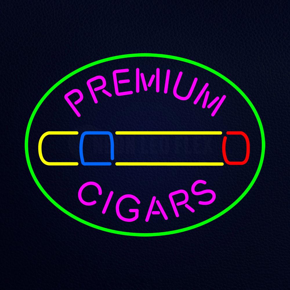 Premium Cigars Logo Neon Flex Sign