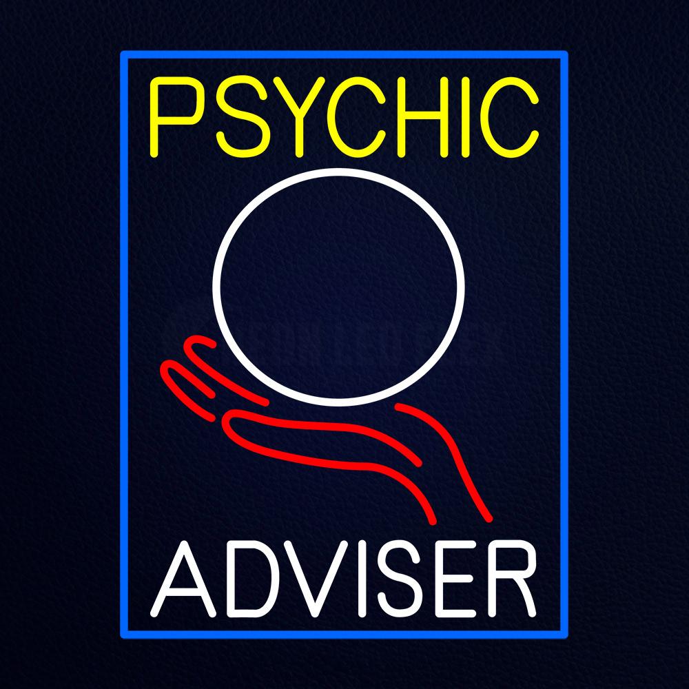 Psychic Adviser Crystal Logo Neon Flex Sign