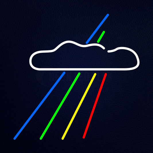 Rainbow and Cloud Neon Flex Sign