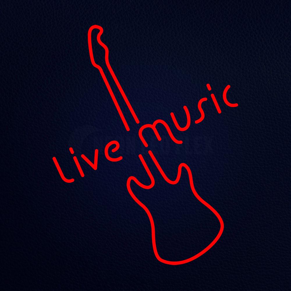 Rare Live Music Neon Flex Sign