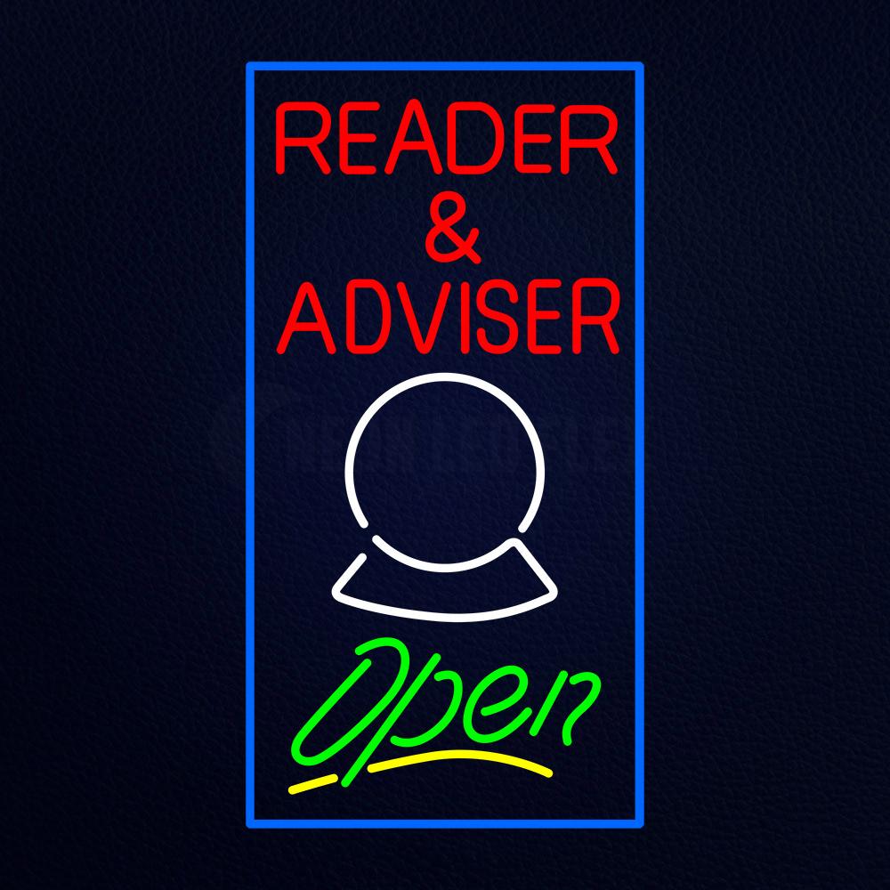 Reader and Adviser Neon Flex Sign