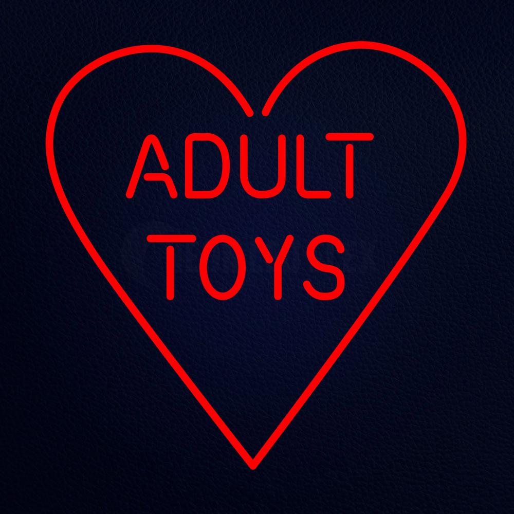 Red Adult Toys Heart Neon Flex Sign