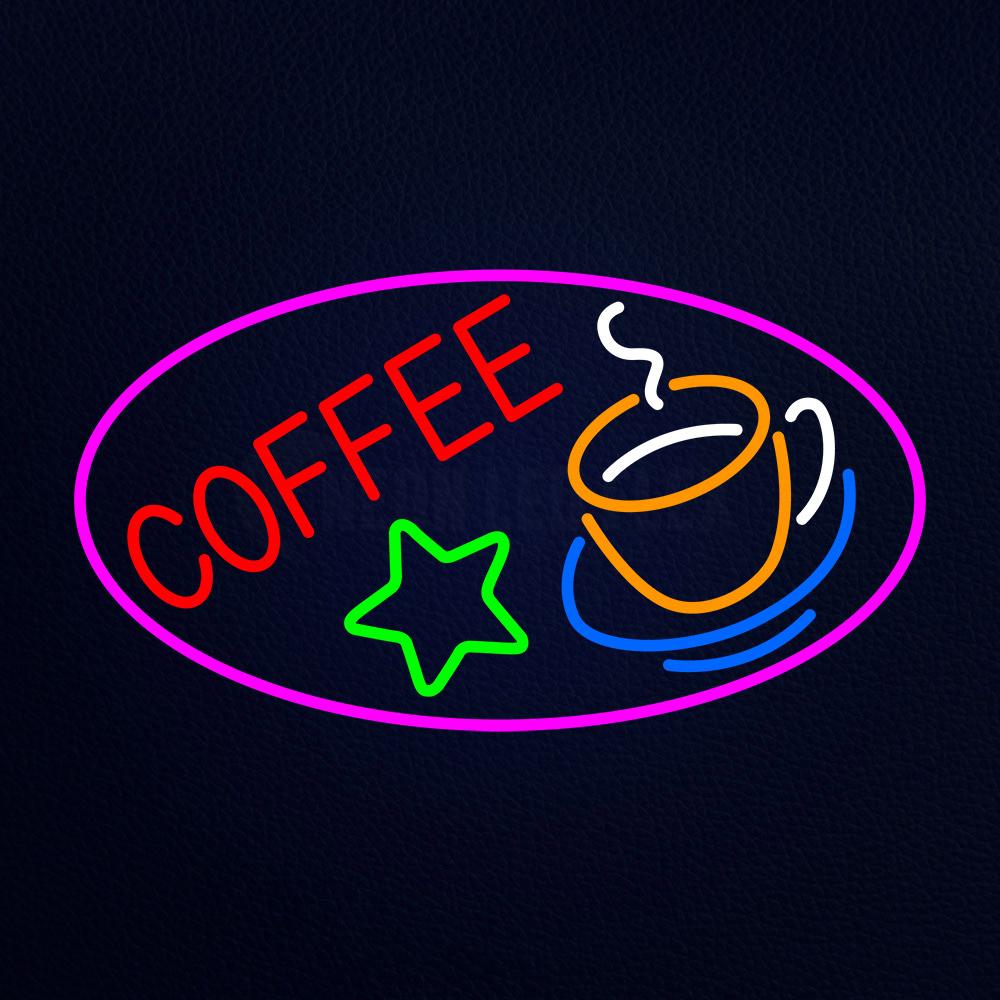 Red Coffee Logo Neon Flex Sign