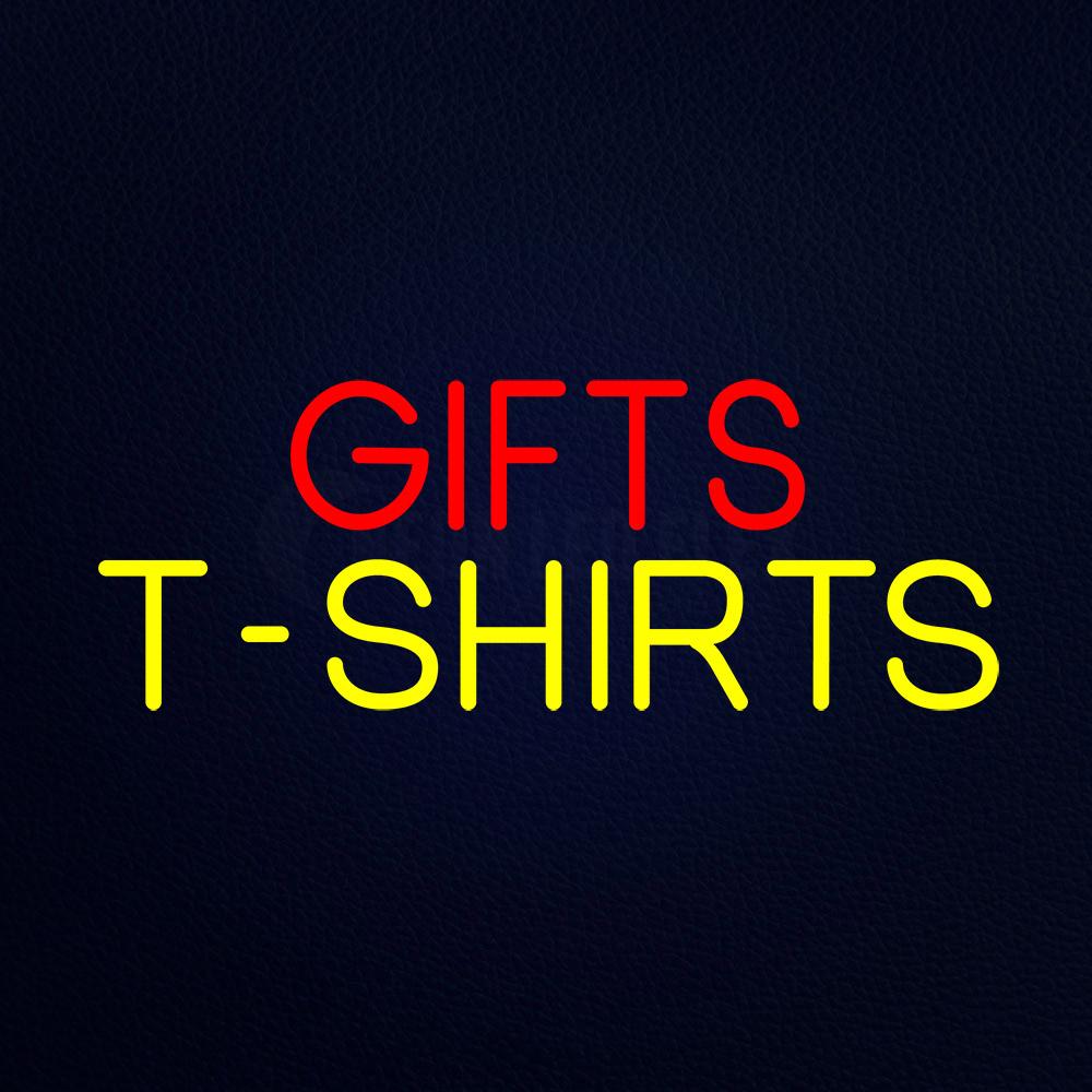 Red Gifts Yellow Tshirts Neon Flex Sign