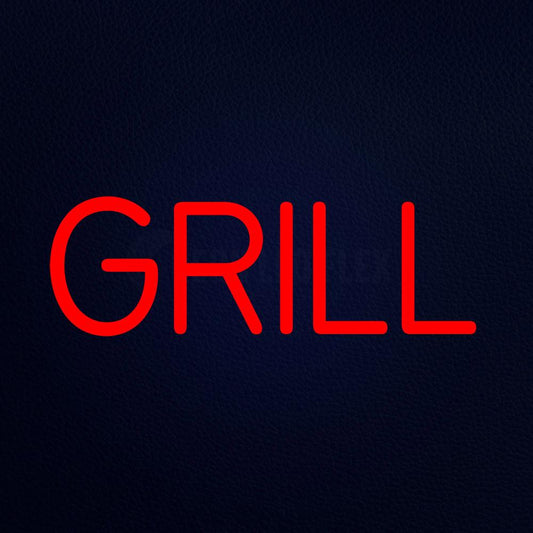 Red Grill Neon Flex Sign