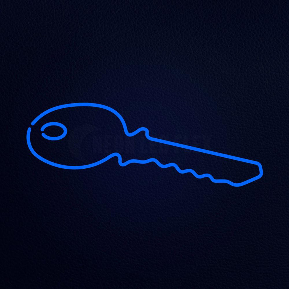 Blue Key Logo Neon Sign – NEON-LEDFLEX