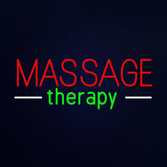 Red Massage Therapy Neon Flex Sign