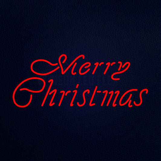 Red Merry Christmas Neon Flex Sign