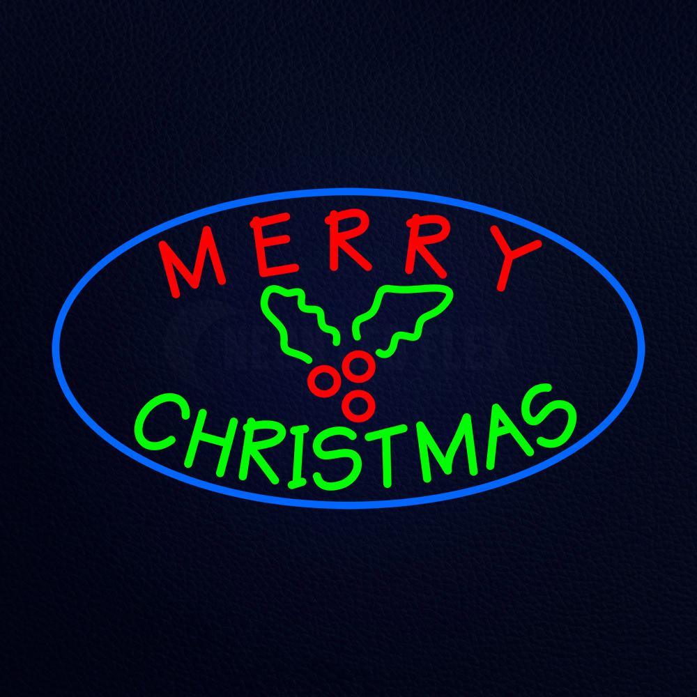 Red Merry Green Christmas Neon Flex Sign