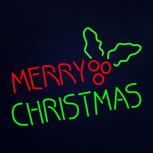 Red Merry Green Christmas Neon Flex Sign