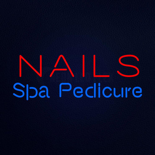 Red Nails Spa Pedicure Neon Flex Sign